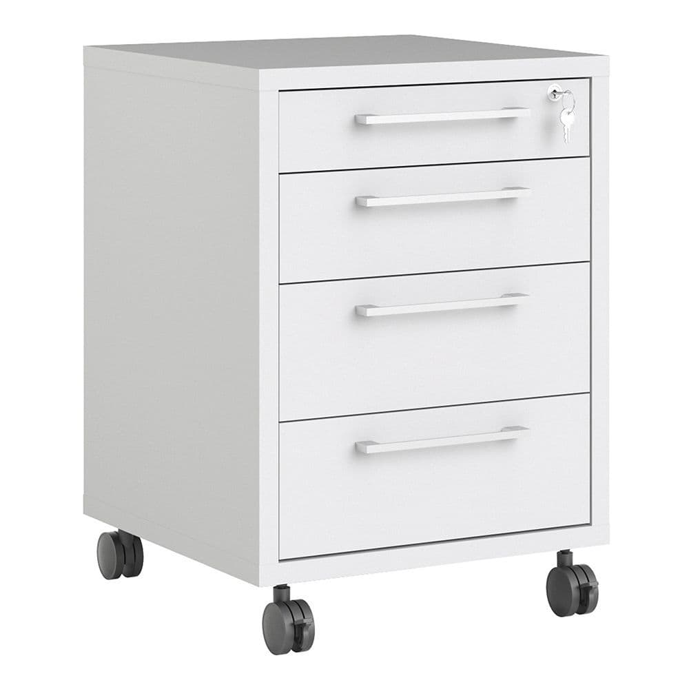 Business Pro Mobile cabinet in White